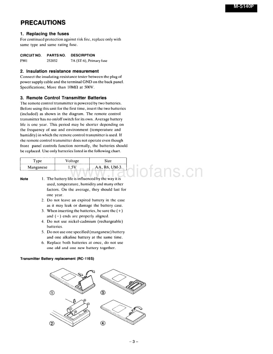 Onkyo-M5140P-pwr-sm维修电路原理图.pdf_第3页