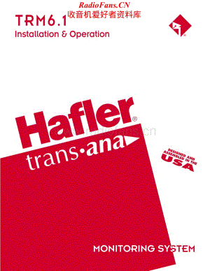 Hafler-TRM6-1-mon-sm维修电路原理图.pdf