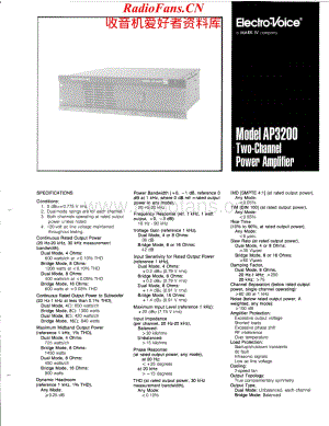 ElectroVoice-AP3200-pwr-sm维修电路原理图.pdf