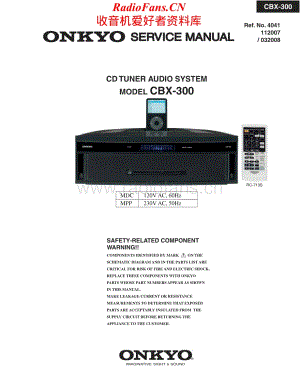 Onkyo-CBX300-mc-sm维修电路原理图.pdf