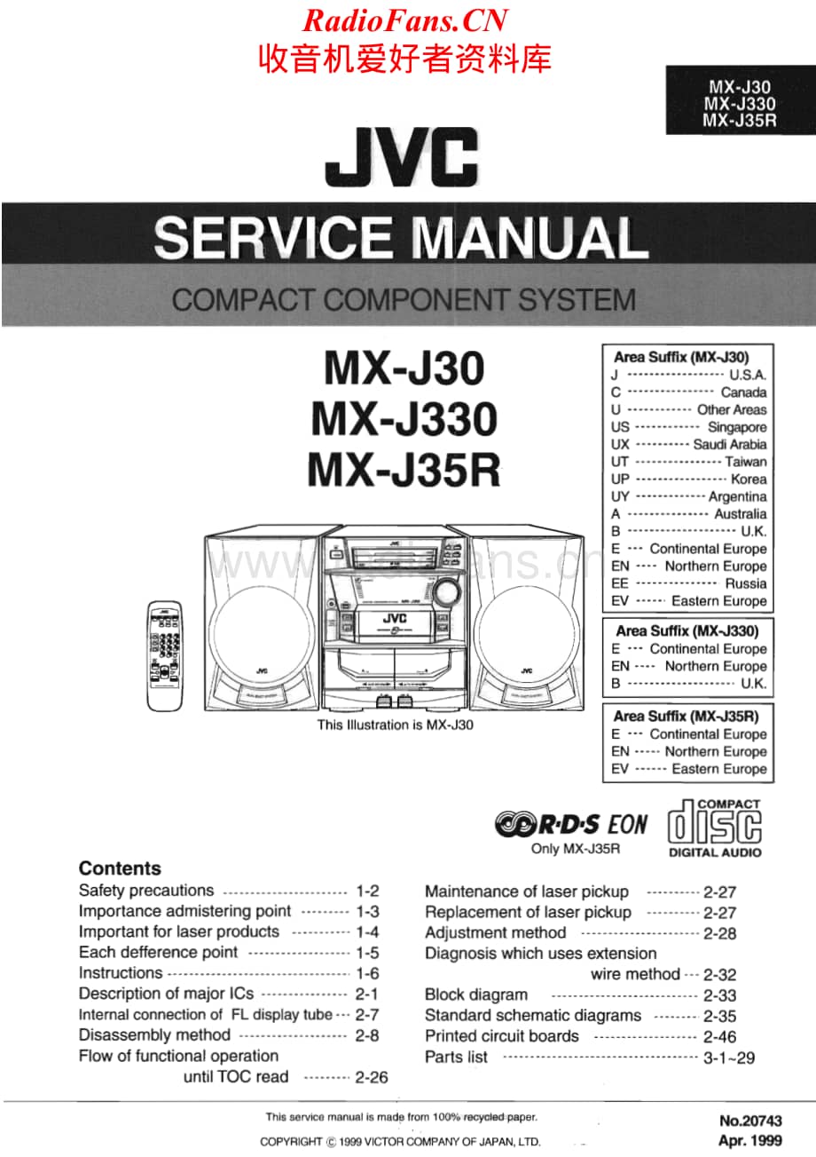 JVC-MXJ35R-cs-sm维修电路原理图.pdf_第1页