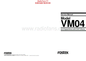 Fostex-VM04-mix-sm维修电路原理图.pdf