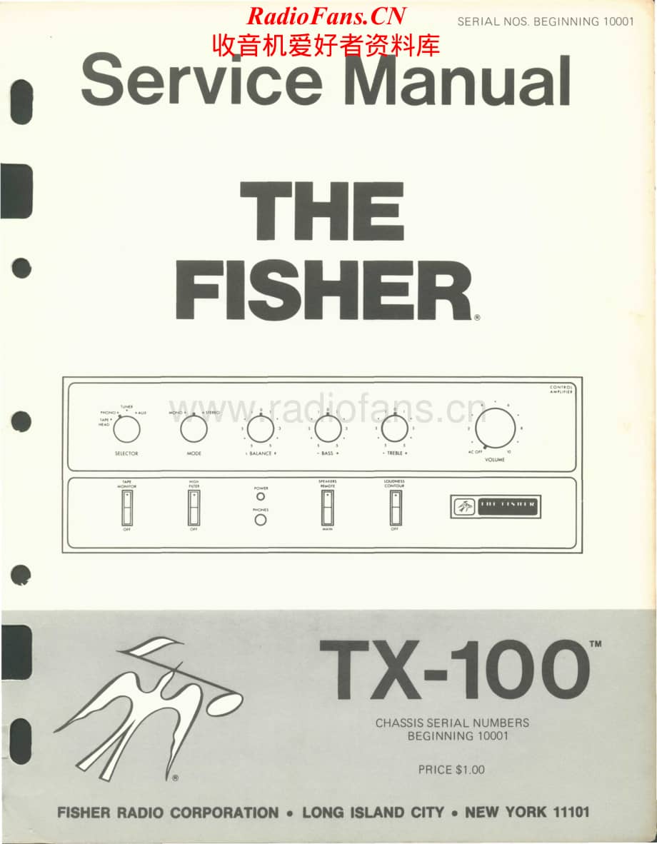Fisher-TX100-int-sm维修电路原理图.pdf_第1页