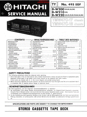Hitachi-DW210-tape-sch维修电路原理图.pdf