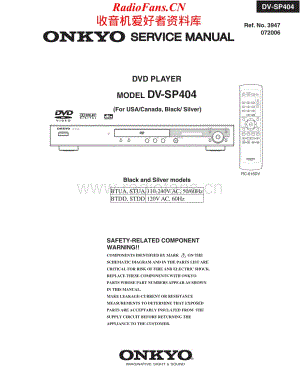 Onkyo-DVSP404-cd-sm维修电路原理图.pdf