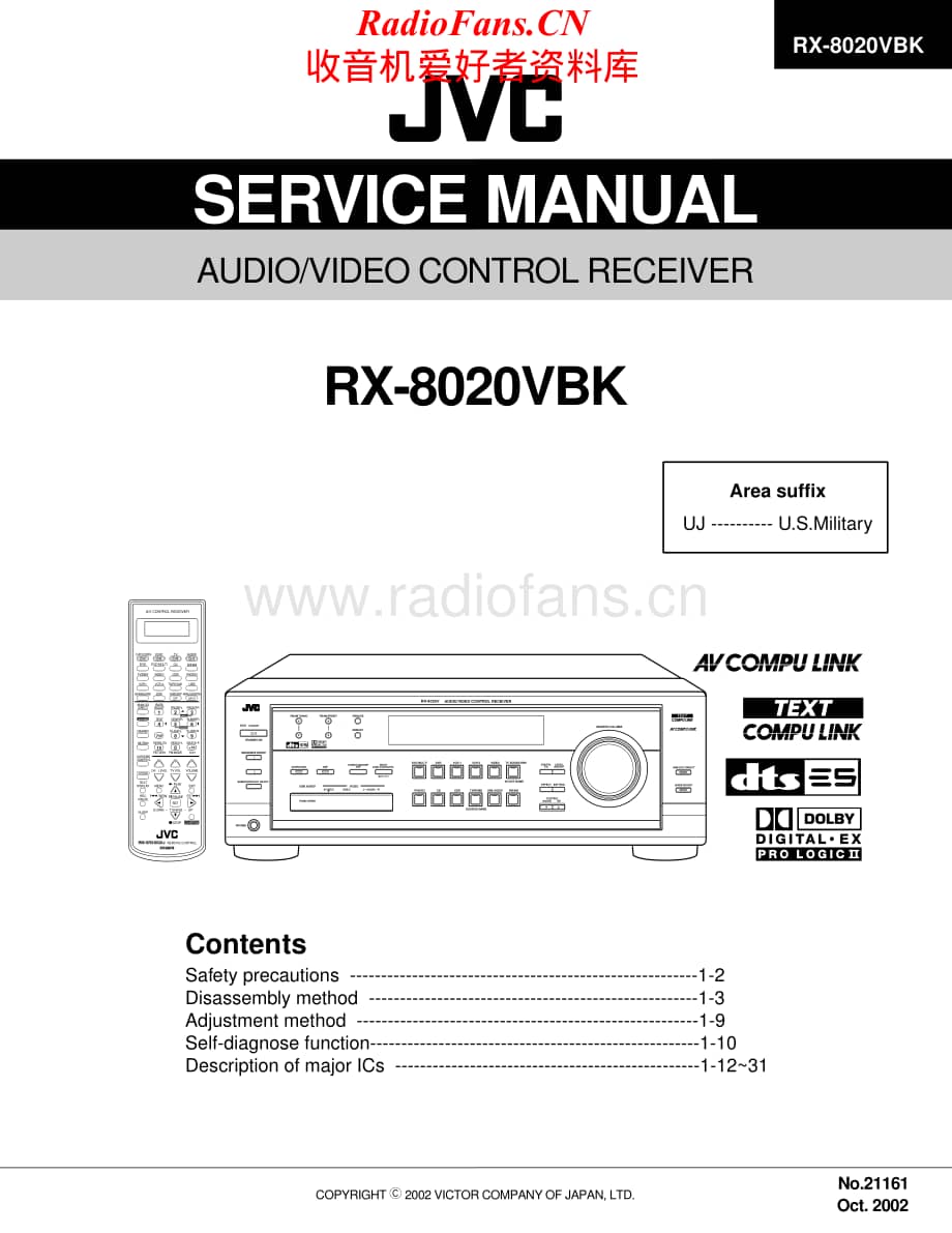 JVC-RX8020RBK-avr-sm维修电路原理图.pdf_第1页