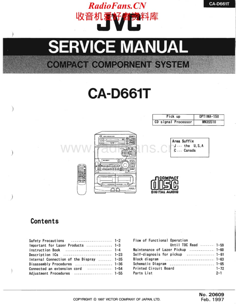 JVC-CAD661T-cs-sm维修电路原理图.pdf_第1页