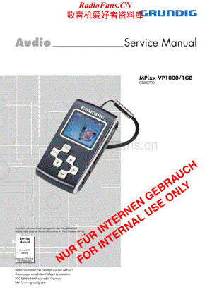 Grundig-MPIXXVP1000-mp3-sm维修电路原理图.pdf