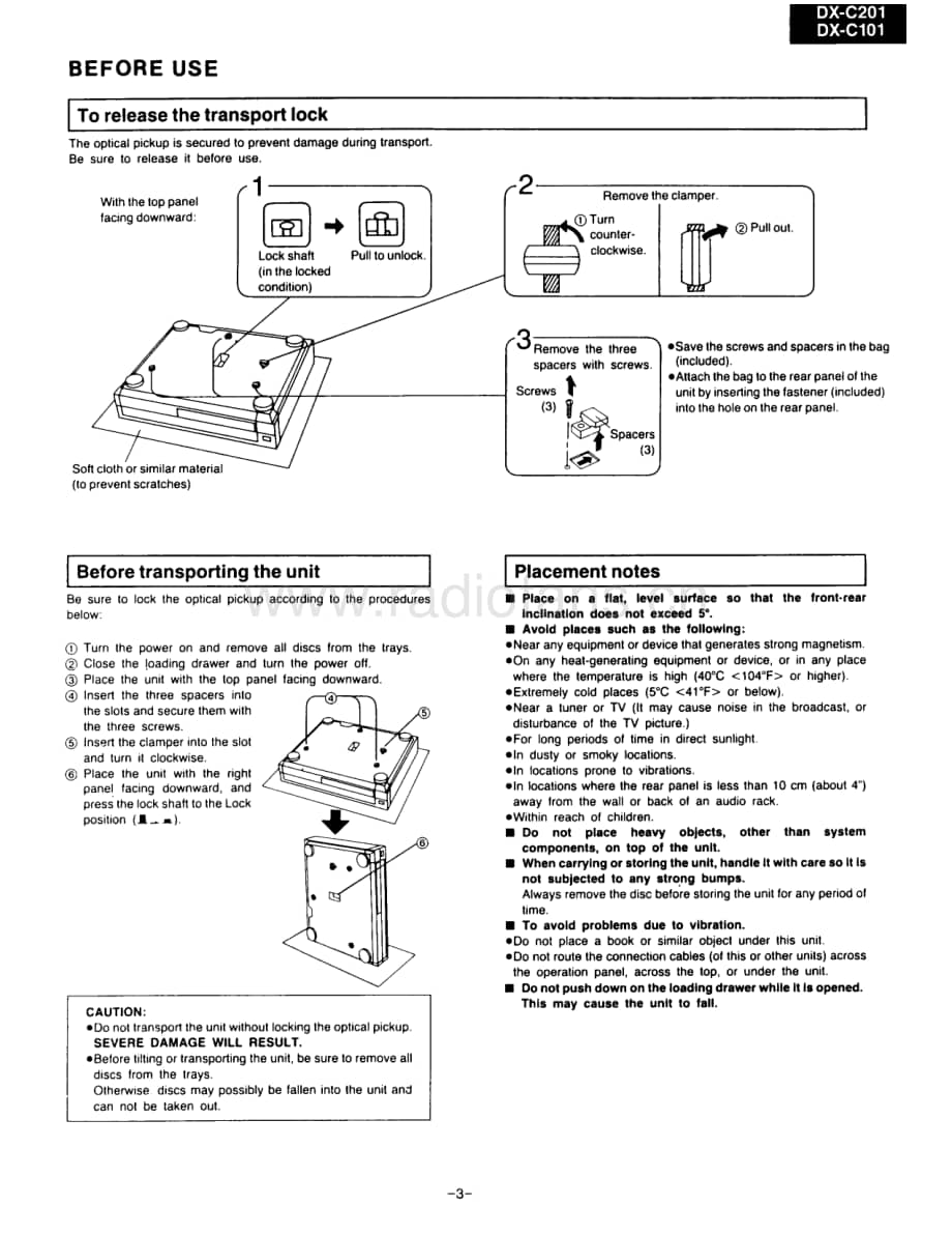 Onkyo-DXC101-cd-sm维修电路原理图.pdf_第3页