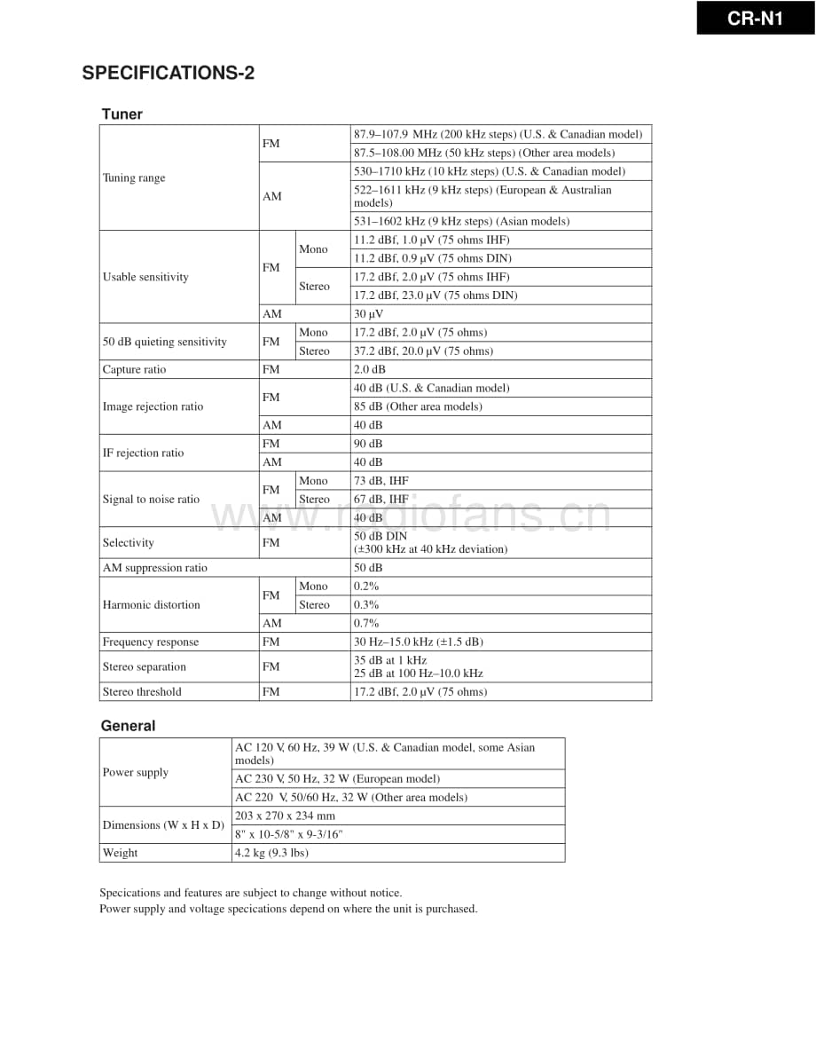 Onkyo-CRN1-rec-sm维修电路原理图.pdf_第3页