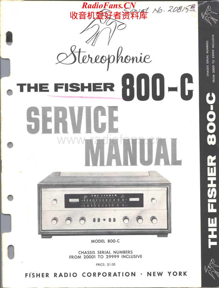 Fisher-800C-rec-sm1维修电路原理图.pdf_第1页