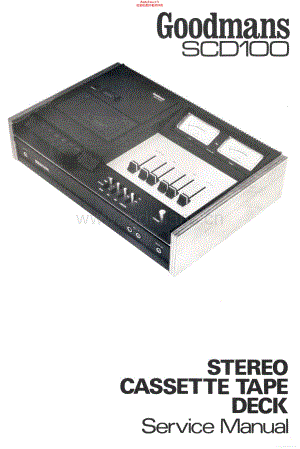 Goodmans-SCD100-tape-sm维修电路原理图.pdf