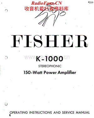 Fisher-K1000-pwr-sm维修电路原理图.pdf