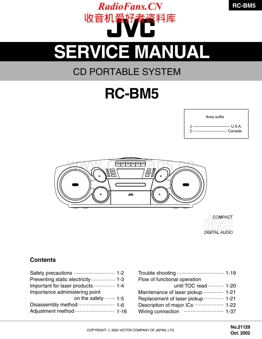 JVC-RCBM5-cs-sm维修电路原理图.pdf_第1页