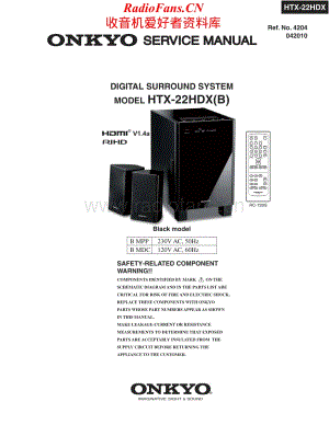 Onkyo-HTX22HDX-sur-sm维修电路原理图.pdf