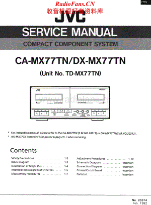 JVC-DXMX77TN-cs-sm维修电路原理图.pdf