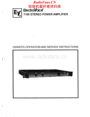 ElectroVoice-7100-pwr-sm维修电路原理图.pdf