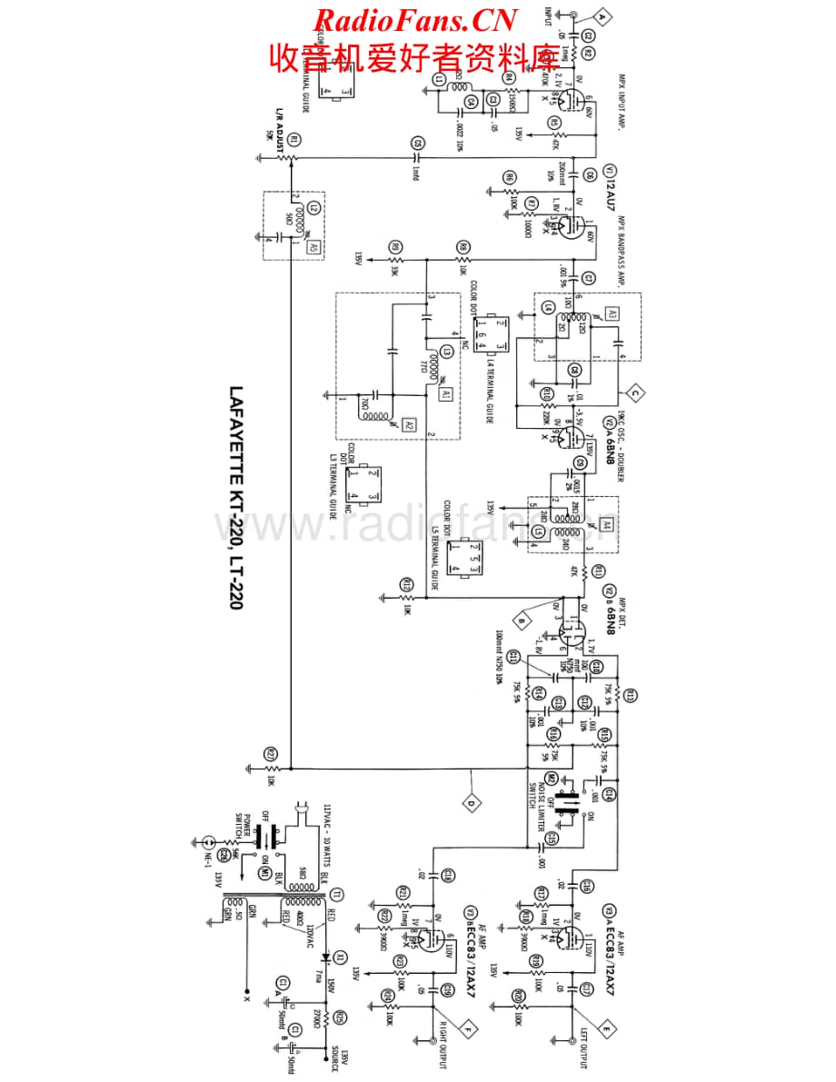 Lafayette-KT220-rec-sch维修电路原理图.pdf_第1页