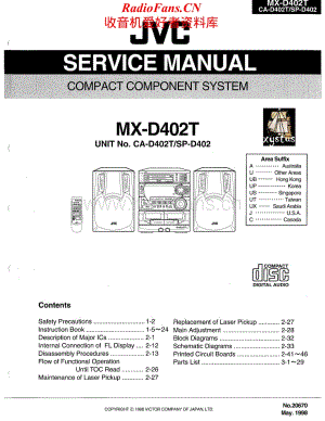 JVC-MXD402T-cs-sm维修电路原理图.pdf