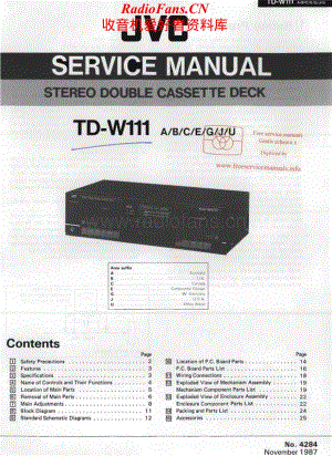 JVC-TDW111-tape-sm维修电路原理图.pdf