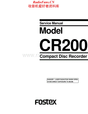 Fostex-CR200-cd-sm维修电路原理图.pdf
