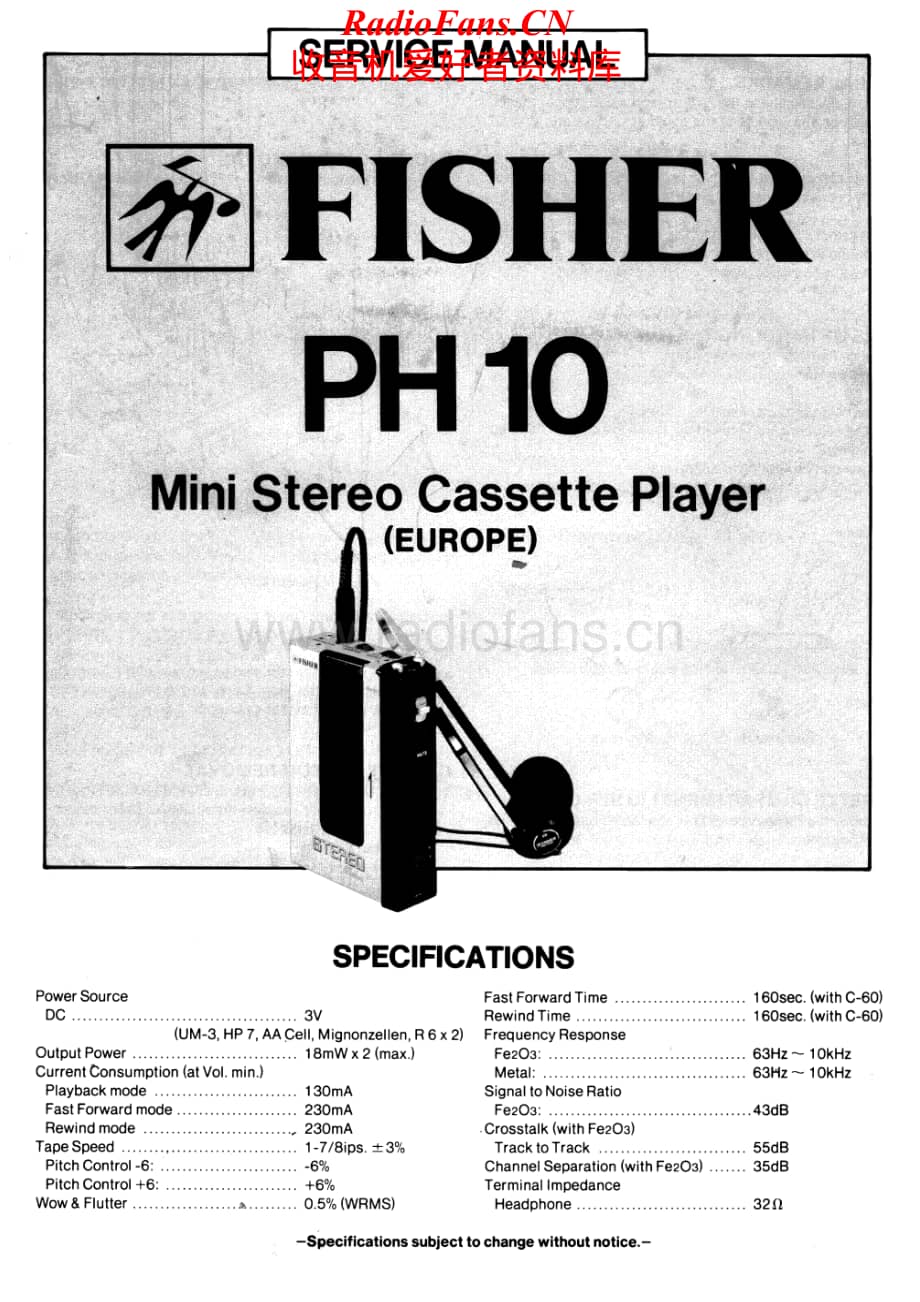 Fisher-PH10-tape-sm维修电路原理图.pdf_第1页