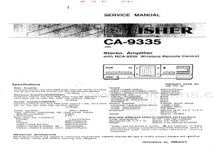 Fisher-CA9335-int-sm维修电路原理图.pdf