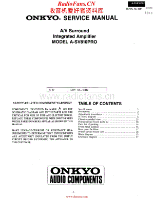 Onkyo-ASV810PRO-int-sm维修电路原理图.pdf