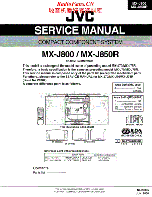 JVC-MXJ850R-cs-sm维修电路原理图.pdf