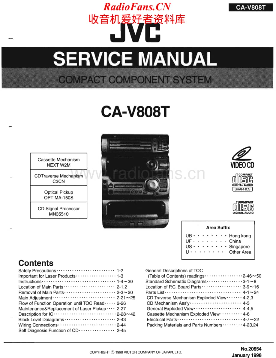 JVC-CAV808T-cs-sm维修电路原理图.pdf_第1页