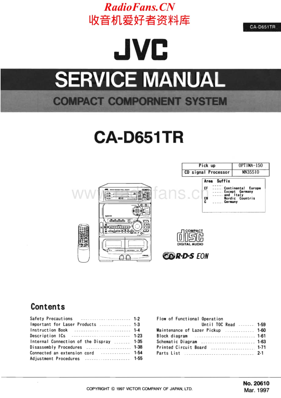 JVC-CAD651TR-cs-sm维修电路原理图.pdf_第1页
