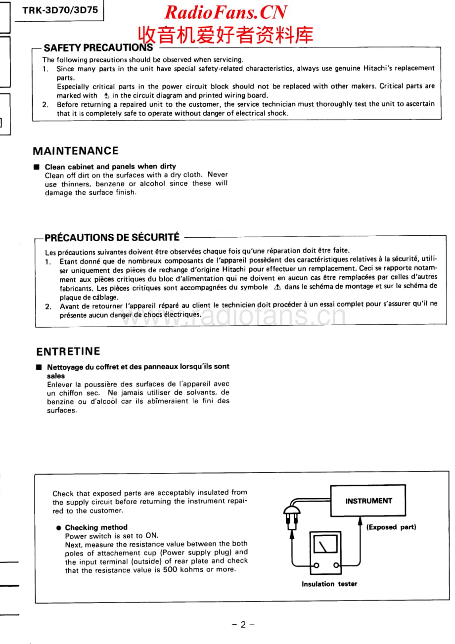 Hitachi-TRK3D75-pr-sm维修电路原理图.pdf_第2页