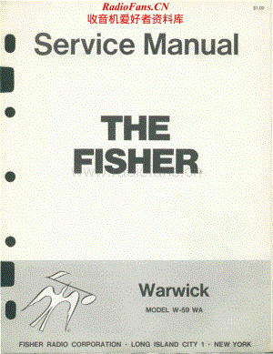 Fisher-WarwickW59WA-mc-sm维修电路原理图.pdf