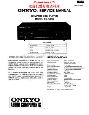 Onkyo-DX3800-cd-sm维修电路原理图.pdf