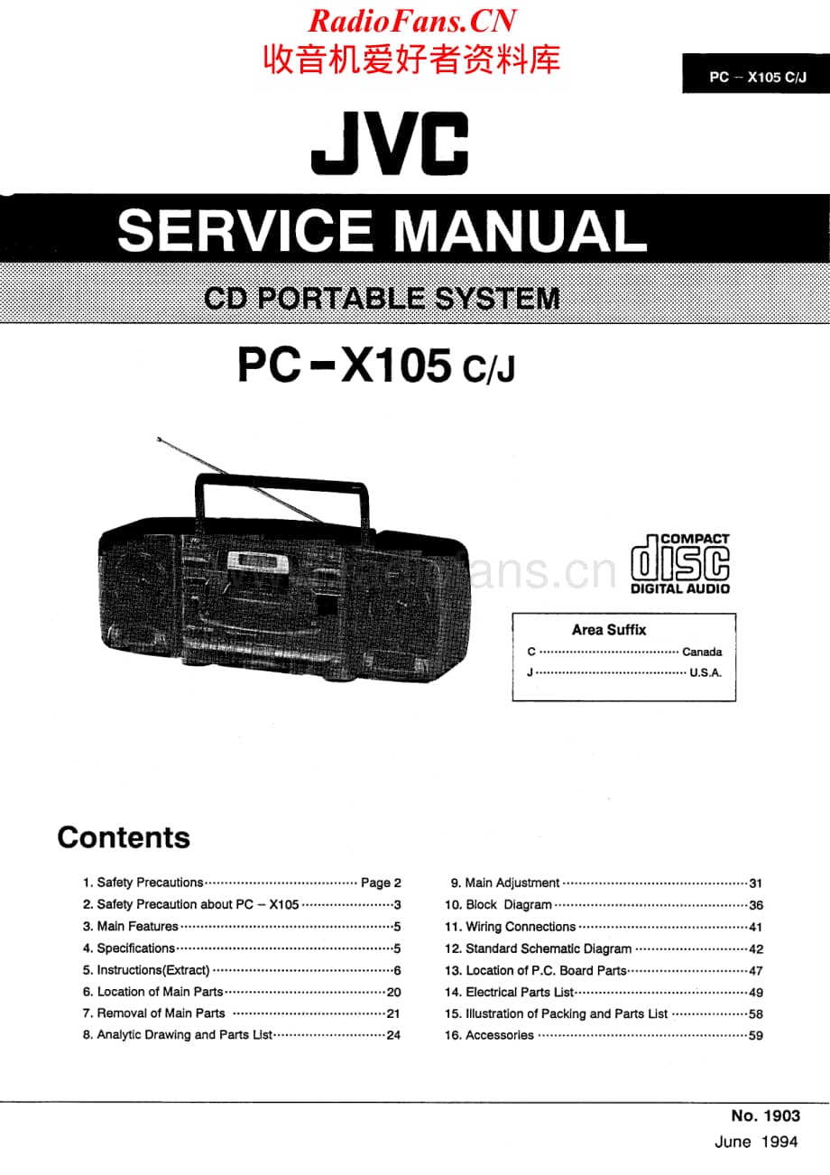 JVC-PCX105-cs-sm维修电路原理图.pdf_第1页
