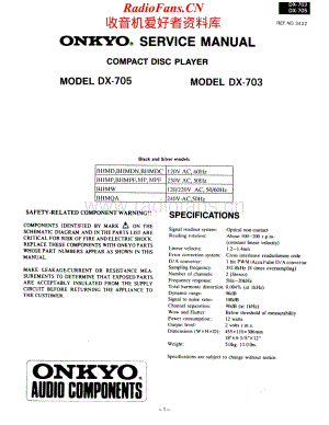 Onkyo-DX705-cd-sm维修电路原理图.pdf