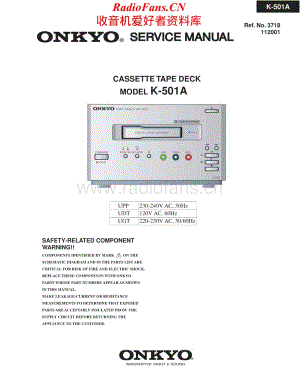 Onkyo-K501A-tape-sm维修电路原理图.pdf