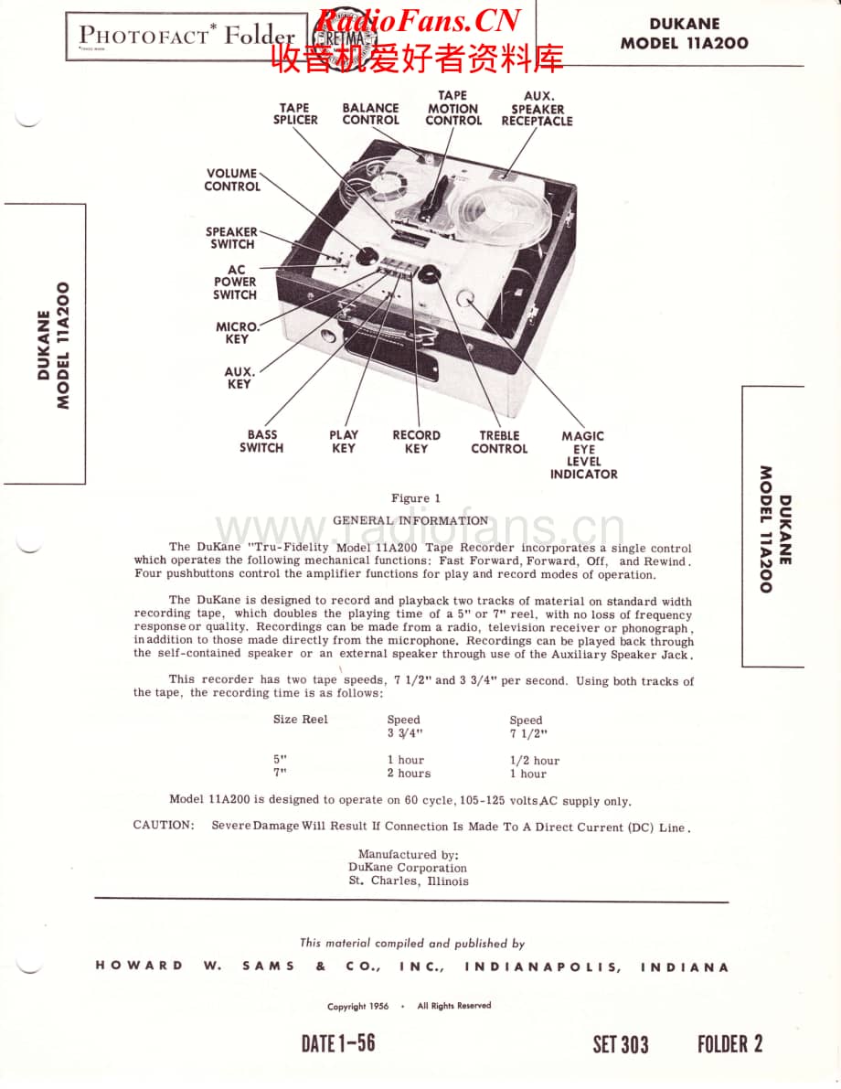 Dukane-11A200-tape-sm维修电路原理图.pdf_第1页