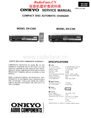 Onkyo-DXC200-cd-sm维修电路原理图.pdf