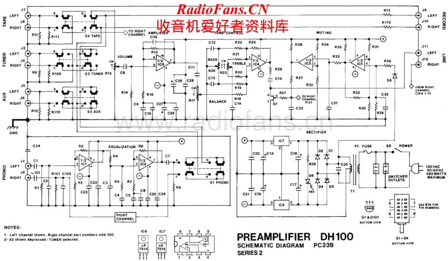 Hafler-DH100-pre-sch维修电路原理图.pdf_第1页