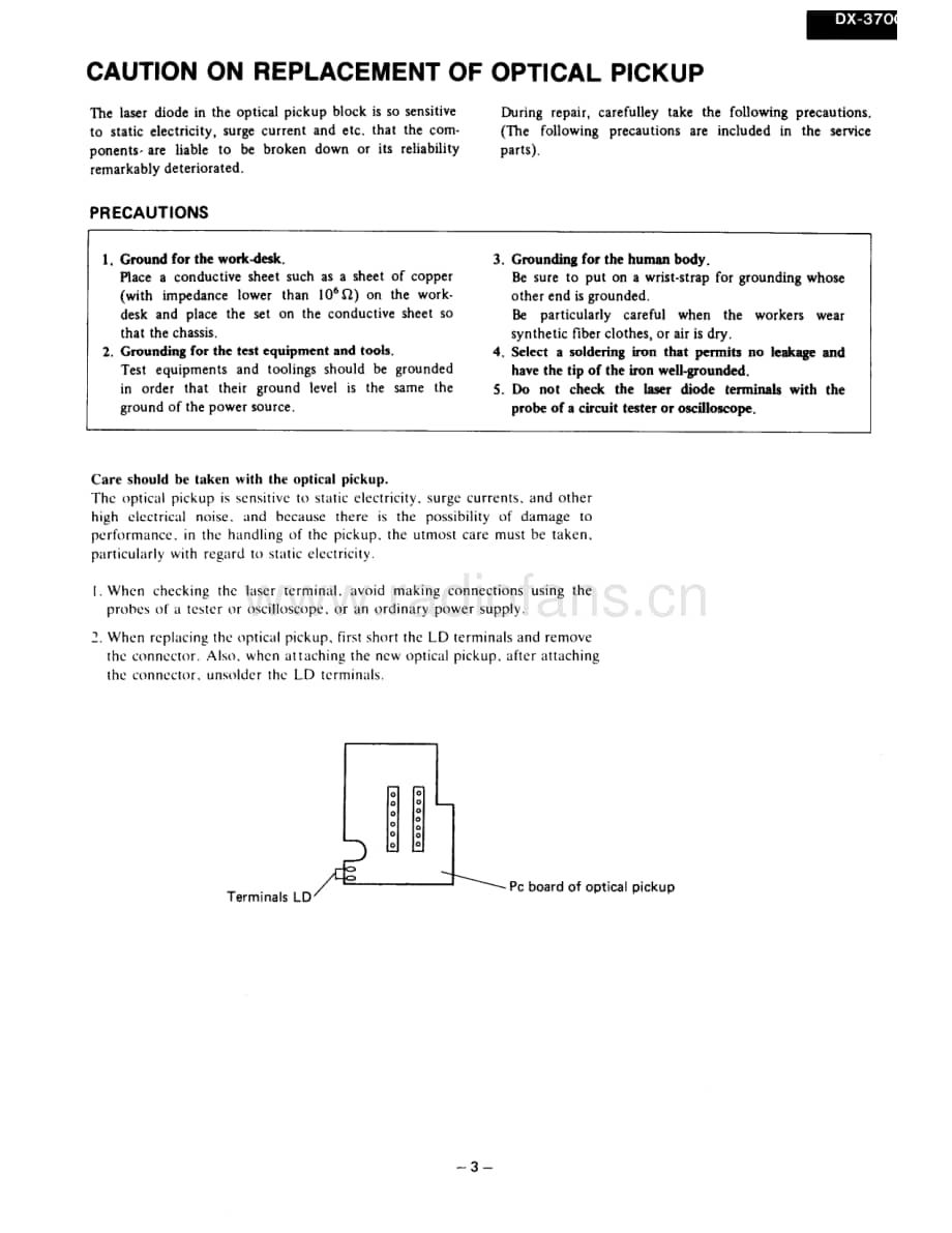 Onkyo-DX3700-cd-sm维修电路原理图.pdf_第3页