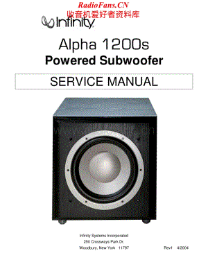 Infinity-Alpha1200S-ps-sm维修电路原理图.pdf