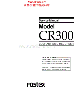 Fostex-CR300-cd-tape维修电路原理图.pdf