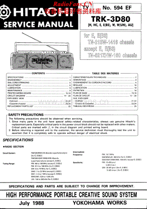Hitachi-TRK3D80-pr-sm维修电路原理图.pdf