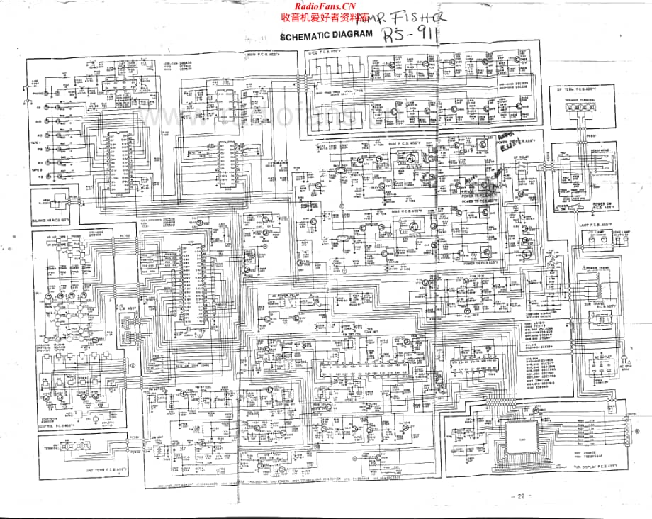 Fisher-RS911-rec-sch维修电路原理图.pdf_第1页