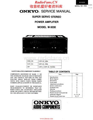 Onkyo-M5030-pwr-sm维修电路原理图.pdf