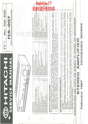 Hitachi-HA007-int-sm维修电路原理图.pdf