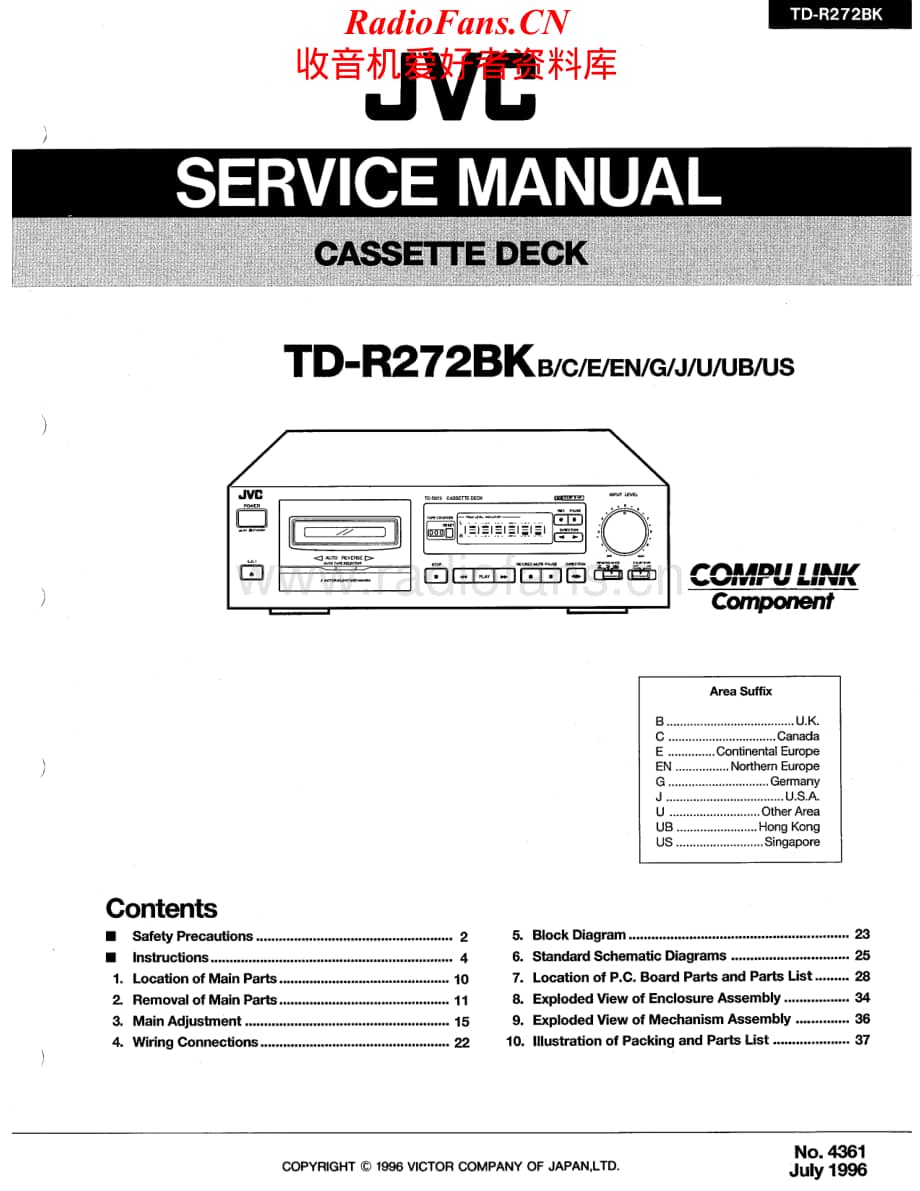 JVC-TDR272BK-tape-sm维修电路原理图.pdf_第1页