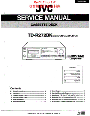 JVC-TDR272BK-tape-sm维修电路原理图.pdf