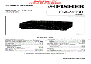Fisher-CA9030-int-sm维修电路原理图.pdf
